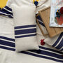 Personalised Cotton Throw Blanket, Cushion Cover, thumbnail 2 of 6