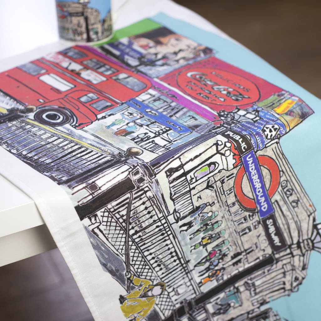 Piccadilly Circus Tea Towel, 1 of 2