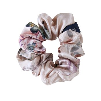 Silk Scrunchie Fleur Japonaise Pink, 6 of 8