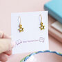 Gold Plated Star Earrings Teacher Gift, thumbnail 1 of 5