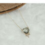 Gemstone Heart Necklace, thumbnail 4 of 4