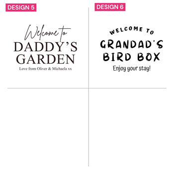 Engraved Garden Bird Box With Copper Roof, 5 of 8