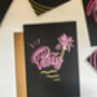 Neon Party Birthday Card, thumbnail 2 of 2