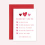 'Five Reasons Why I Love You' Card, thumbnail 5 of 5