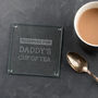 Personalised Dad Engraved Glass Coaster, thumbnail 2 of 3