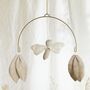 Organic Linen Dragonfly Mobile In Off White, thumbnail 1 of 4