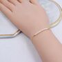 Sterling Silver Skinny Natural Pearl Bracelet, thumbnail 6 of 12