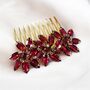Wine Red Festive Hair Comb, thumbnail 7 of 8