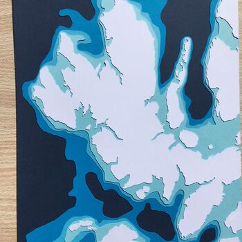 Isle Of Skye Bathymetric Map, 4 of 9