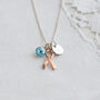 Breast Cancer Survivor Pink Ribbon Necklace, thumbnail 2 of 10