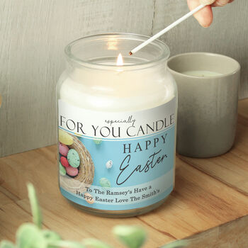 Personalised Happy Easter Scented Candle Jar, 5 of 5
