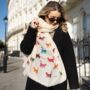 Colourful Cats Print Scarf In Personalised Gift Box, thumbnail 3 of 5