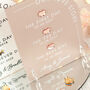 Modern Arch Love Story Acrylic 3D Wedding Sign, thumbnail 4 of 6