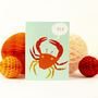 Mini Crab Greetings Card, thumbnail 1 of 4