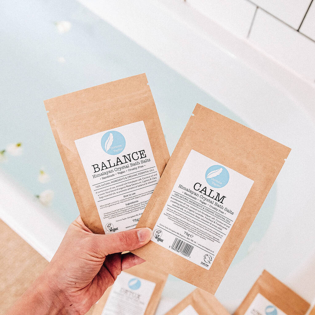 Balance Vegan Organic Himalayan Bath Salt Sachet By Corinne Taylor
