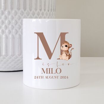 Personalised Money Box Baby Child First Birthday Gift, 2 of 12