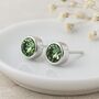 Sterling Silver August Birthstone Stud Earrings – 7mm, thumbnail 1 of 5