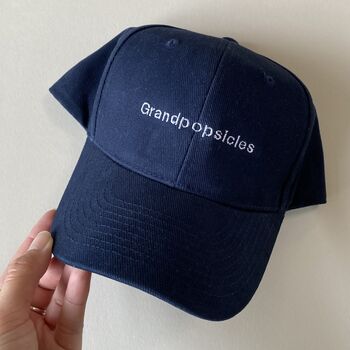 Mini Personalised Name Dad Grandad Cap, 2 of 7