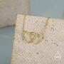 Sterling Silver Interlocking Heart Necklace, thumbnail 7 of 12