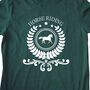 Horse Riding Unisex Organic T Shirt, thumbnail 1 of 11