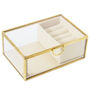 Personalised Gold And Glass Velvet Jewellery Box, thumbnail 6 of 10