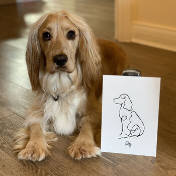 Personalised Dog Portrait Print, 6 of 9