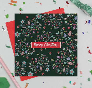 'Floral Christmas' Mixed Pack Of 12 Christmas Cards, 5 of 12
