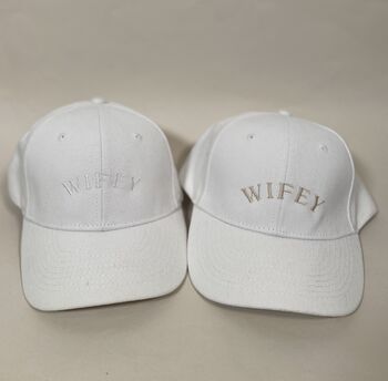 Wifey Personalised Embroidered Cap, 10 of 10