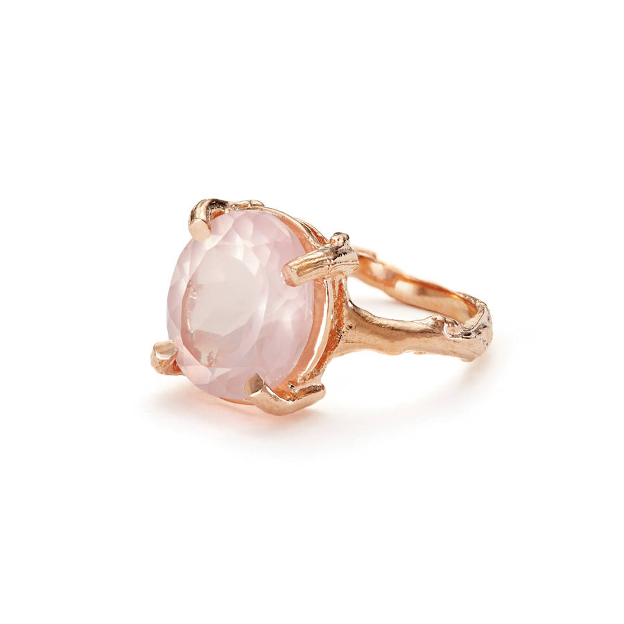 drop in the wild in rose quartz and rose gold by chupi ...