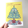 Funny Excited Christmas Tree Christmas Card, thumbnail 2 of 3