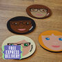 Personalised Face Glossy Coasters Gift For Sister, thumbnail 1 of 7