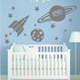 Personalised Balloons/Rocket Wall Stickers, thumbnail 4 of 7