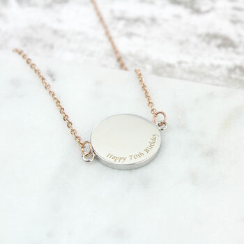 Personalised 70th Birthday Sixpence Necklace, 9 of 12