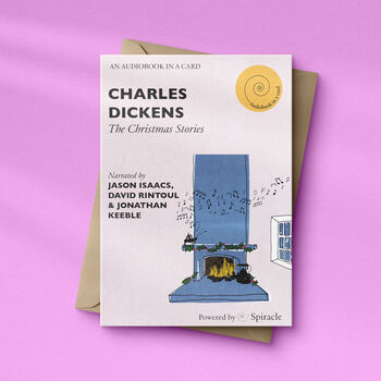 Charles Dickens Christmas Stories Audiobook Card Christmas Gift, 10 of 10