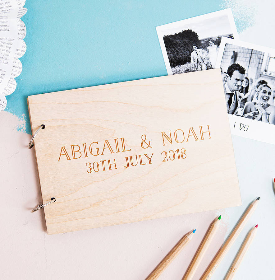 Personalised Wedding Wishes Guest Book, 1 of 6