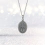 Personalised Oxidised Miraculous Medal Necklace, thumbnail 5 of 12