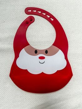 Silicone Christmas Feeding Bib, 4 of 4