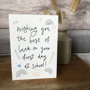 First Day Of School Greeting Card, 2 of 3