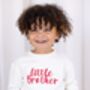 Christmas Big/Little Sibling Embroidered Sweatshirt Jumper Brother And Sister Available, thumbnail 3 of 12