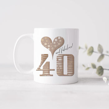 Fabulous 40 Birthday Mug, 4 of 4