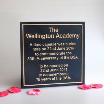 Personalised Time Capsule Plaque, 2 of 10