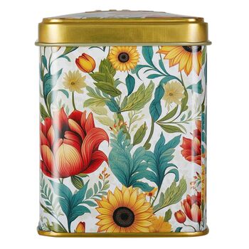 Victorian Sunflower Tea Tin With 40 English Afternoon Teabags, 4 of 5