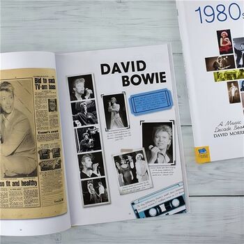 80's Music Decade Personalised Gift Music Lover Book, 4 of 6