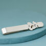 Personalised New Dad Tie Clip Sterling Silver, thumbnail 2 of 7