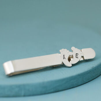 Personalised New Dad Tie Clip Sterling Silver, 2 of 7
