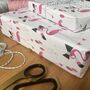 Flamingo Gift Wrapping Paper Or Gift Wrap And Card Set, thumbnail 3 of 9