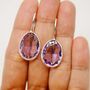 Amethyst Silver Earrings, thumbnail 1 of 12