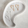 Sterling Silver Or Gold Long Chain Diamante Earrings, thumbnail 5 of 11