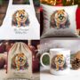 Personalised Chow Chow In Christmas Lights, thumbnail 1 of 8