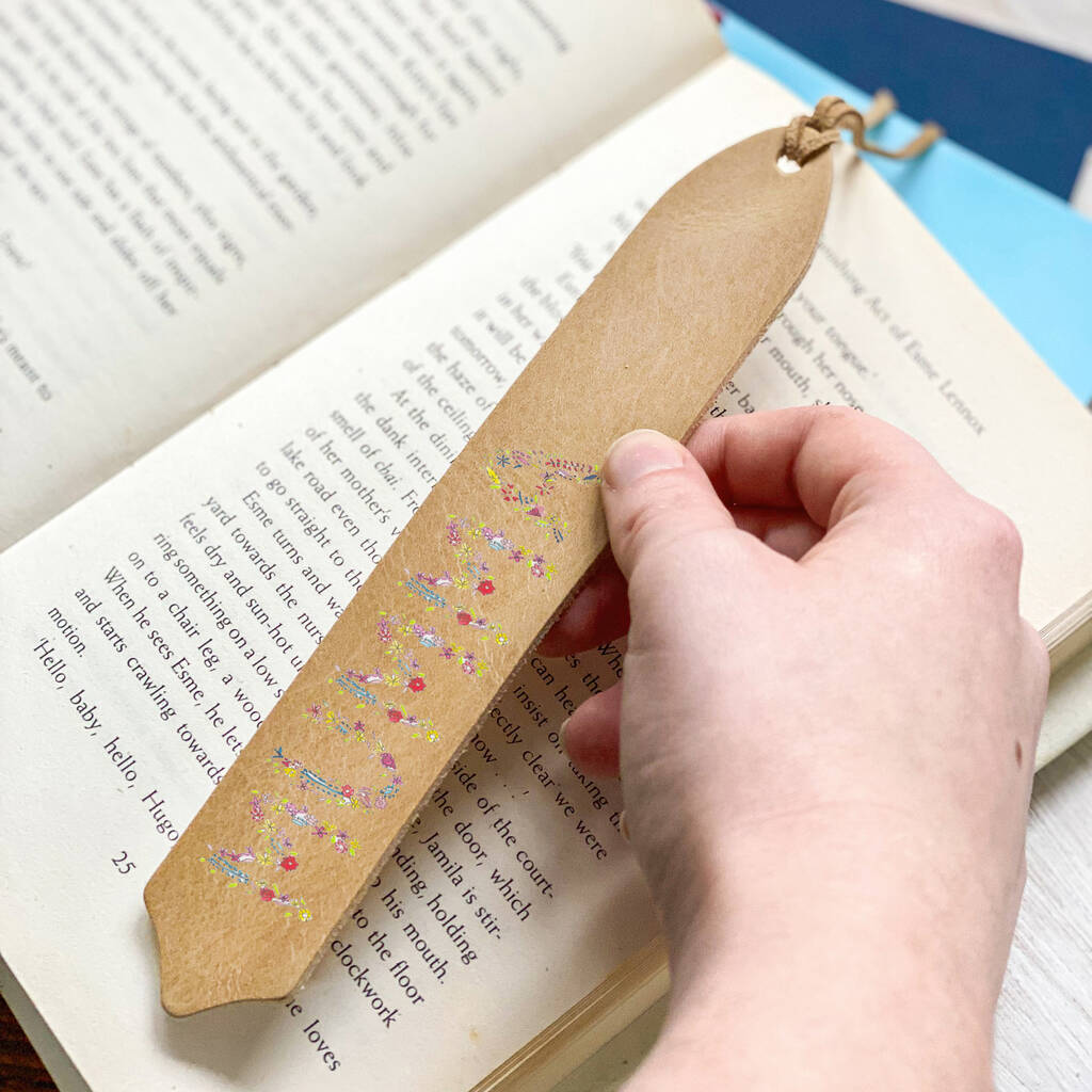 Personalised Fully Floral Bookmark By This Is Nessie